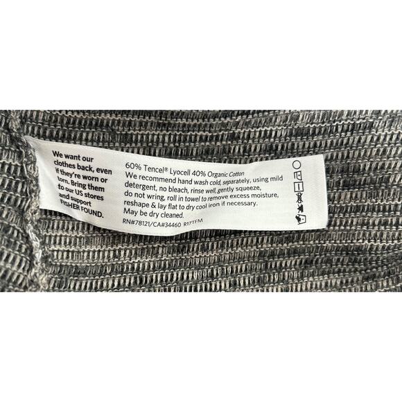 Eileen Fisher Size XXS TP Organic Cotton Blend Gray Ribbed Open Cardigan - Picture 6 of 7